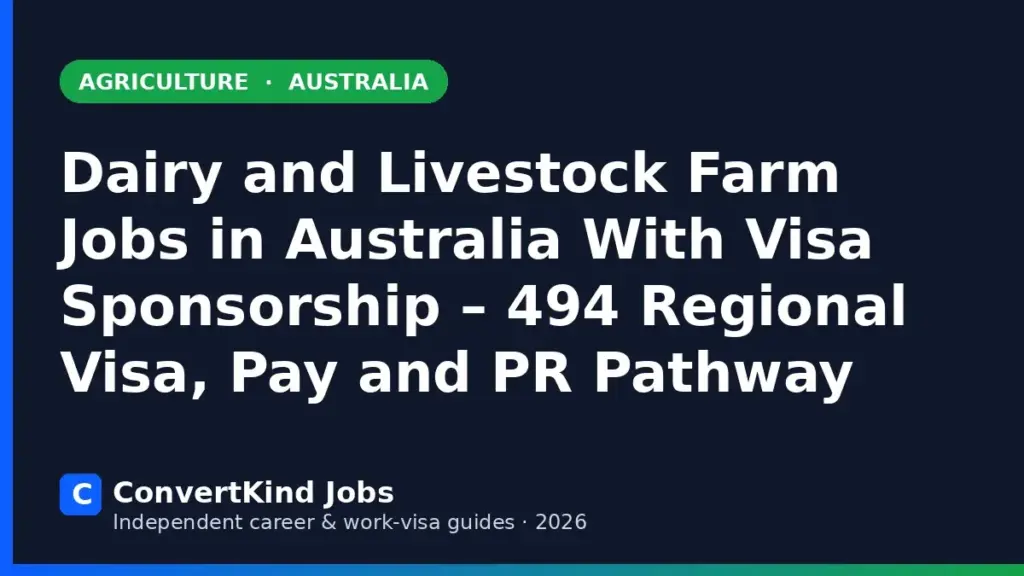Livestock Farm Worker jobs in Australia with visa sponsorship – ConvertKind Jobs guide