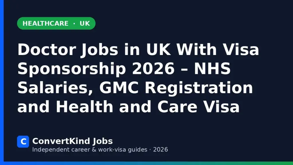 Doctor jobs in the UK with visa sponsorship – ConvertKind Jobs guide