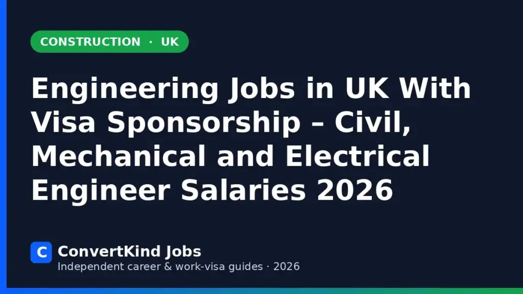 Engineer jobs in the UK with visa sponsorship – ConvertKind Jobs guide