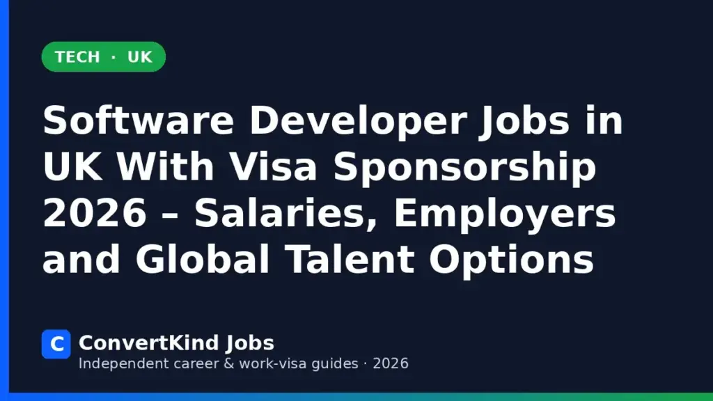 Software Developer jobs in the UK with visa sponsorship – ConvertKind Jobs guide