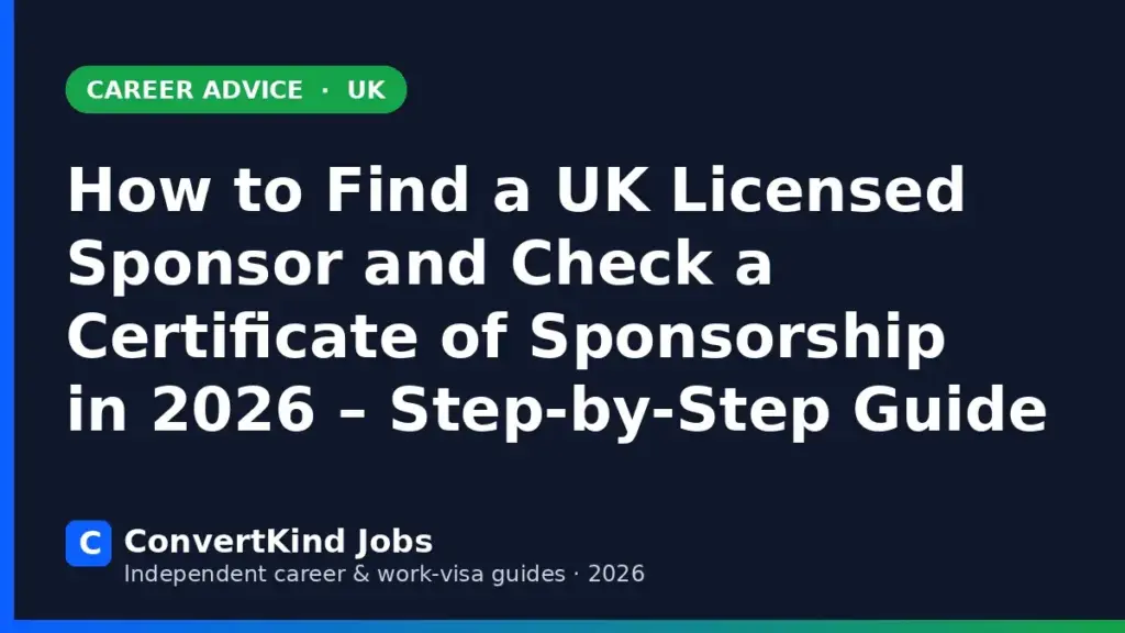 Sponsored Worker jobs in the UK with visa sponsorship – ConvertKind Jobs guide
